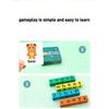 Carte Anglaise pour Enfants Montessori Blocs de Construction en Bois Lettres Anglaises Interaction Parent-Enfant Bataille d'Orthographe Jeux de Bureau