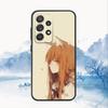 Anime S-Spice und Wolf Handyhülle Für Samsung S25,S24,S21,S22,S23,S30,Ultra,S20,Plus,Fe,Lite,Note,10,9,5G Schwarze Abdeckung