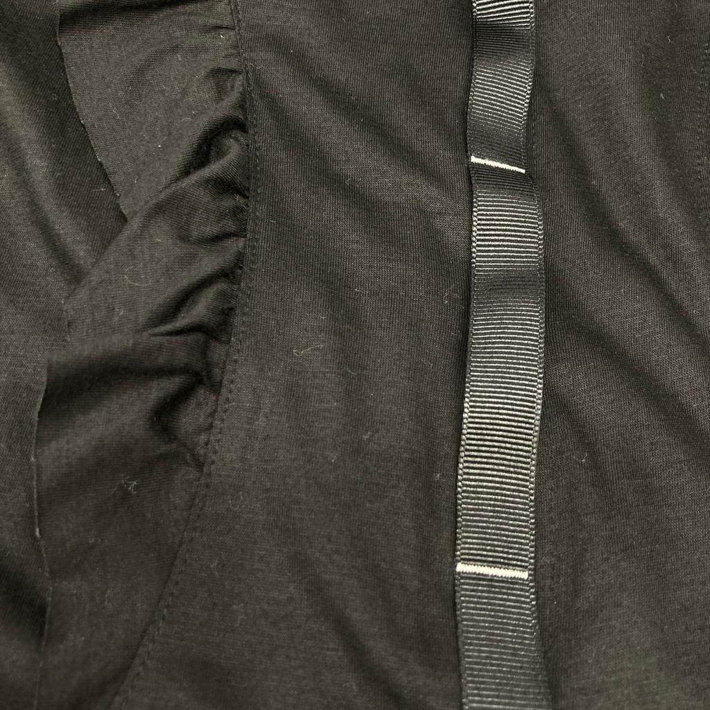 OLLEBOREBLA Black Pig Tape Design Long Shirt Dress Not Written blackUsed