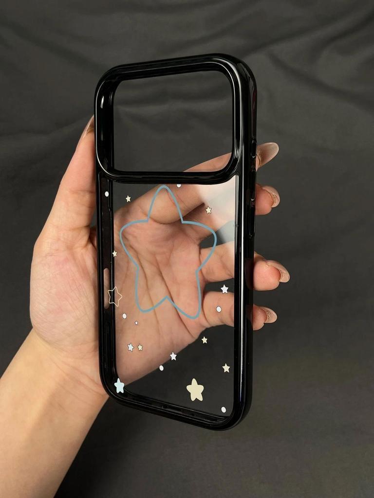 Blue Line Stars for Apple 17promax Mobile Phone Case Iphone16plus/15pro/14/13/12