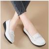 Women Flats Wedge Leather Fashion Comfortable Shoes Women Slip On Nurse Shoes Moccasins Outdoor Plus Size Tenis Feminino