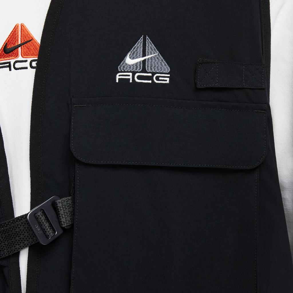 Nike SS25 ACG Black Iguana Removable Logo Panel Loose Fit Sleeveless Vest Men Vests Coal-Black HJ2878-010