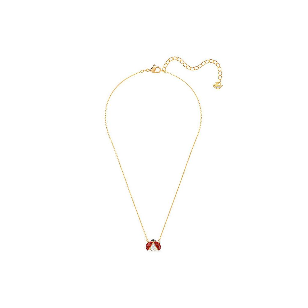 Swarovski Sparkling Heart Crystal Ladybug Necklace Women Necklace Gold 5521787