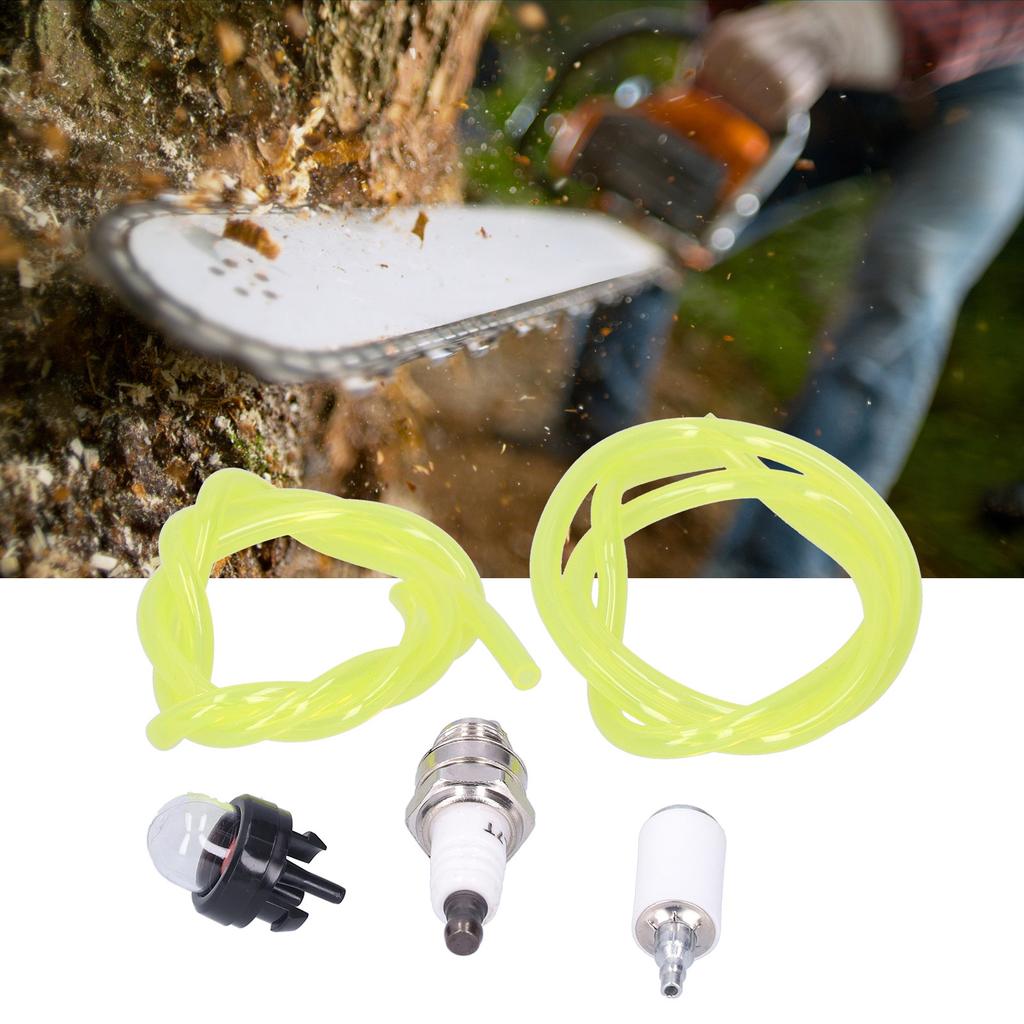 Fuel Filter Fuel Line Sparking Plug Primer Bulb Fit for Husqvarna P3314 P4018 PP341 530095646