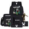 2024 My World Coolie Fear Backpack High School Junior High School Students Elementary School Boys and Girls Trendy Brand School Bag Endgame Person
