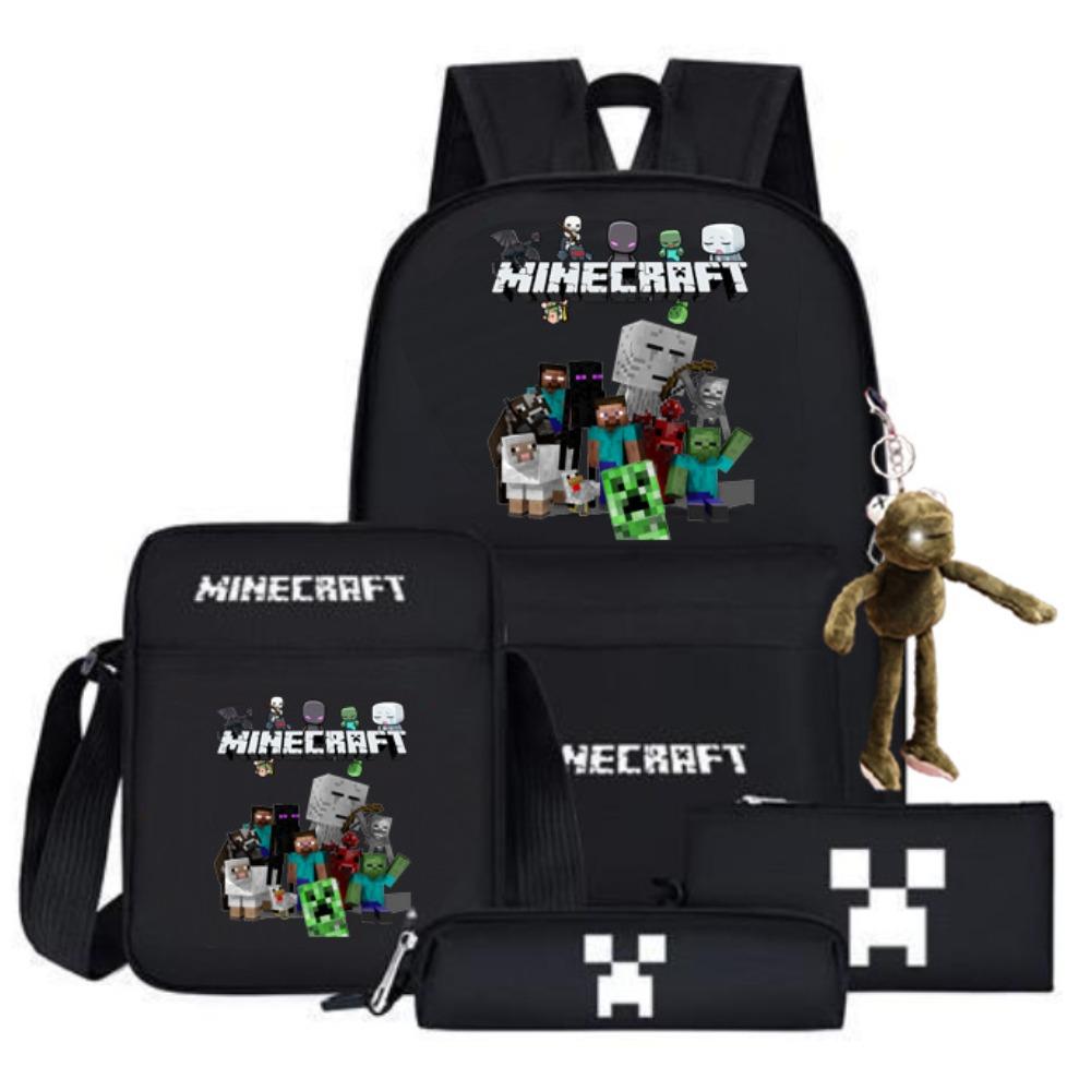 2024 My World Coolie Fear Backpack High School Junior High School Students Elementary School Boys and Girls Trendy Brand School Bag Endgame Person