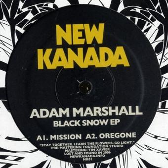 12inch Record ADAM MARSHALL - Black Snow EP NK01 New Kanada 2006 Canada Dance & Electronica Used