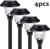 Solar Pathway Lights Bright Solar Lights Outdoor Waterproof IP65 LED Solar Garden Lights Yard, Path, Landscape Driveway