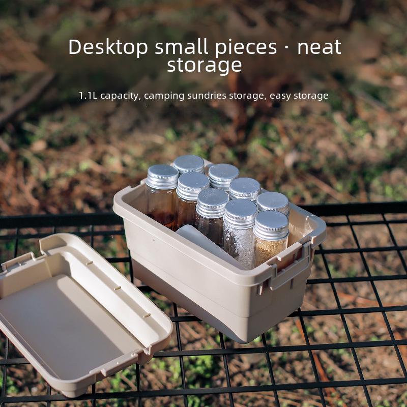Scatola Mini Portatile da Esterno per Condimenti e Attrezzi da Barbecue