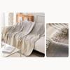 Modern Geometric Sofa Cover Fringed Soft Flannel Four Seasons Universal Home Office Three-seater Couch Slipcover Furniture Protector