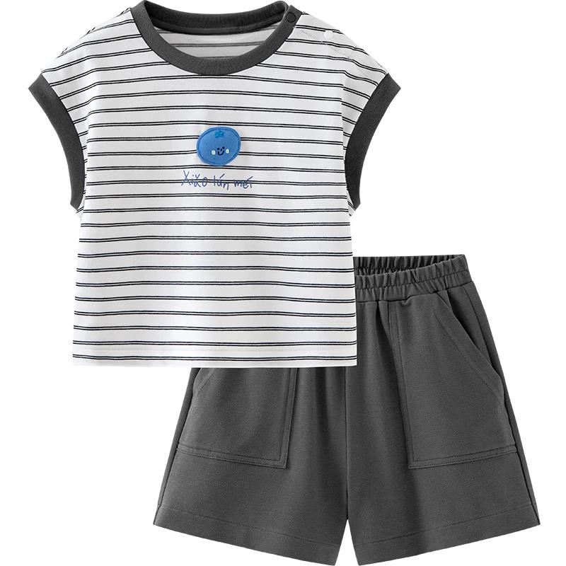 Minibala Unisex Quick-Dry Cotton-Feel Short Set