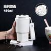 Stainless Steel 316 Double-Drink Insulated Travel Coffee Cup With Straw Lid Portable Mini Thermos Office Outdoor