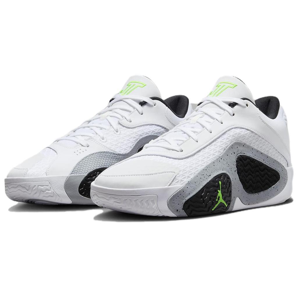 Air Jordan Tatum 2 PF Neon Scarpe da Ginnastica da Uomo Bianco Nero Grigio Lupo FJ6458-100