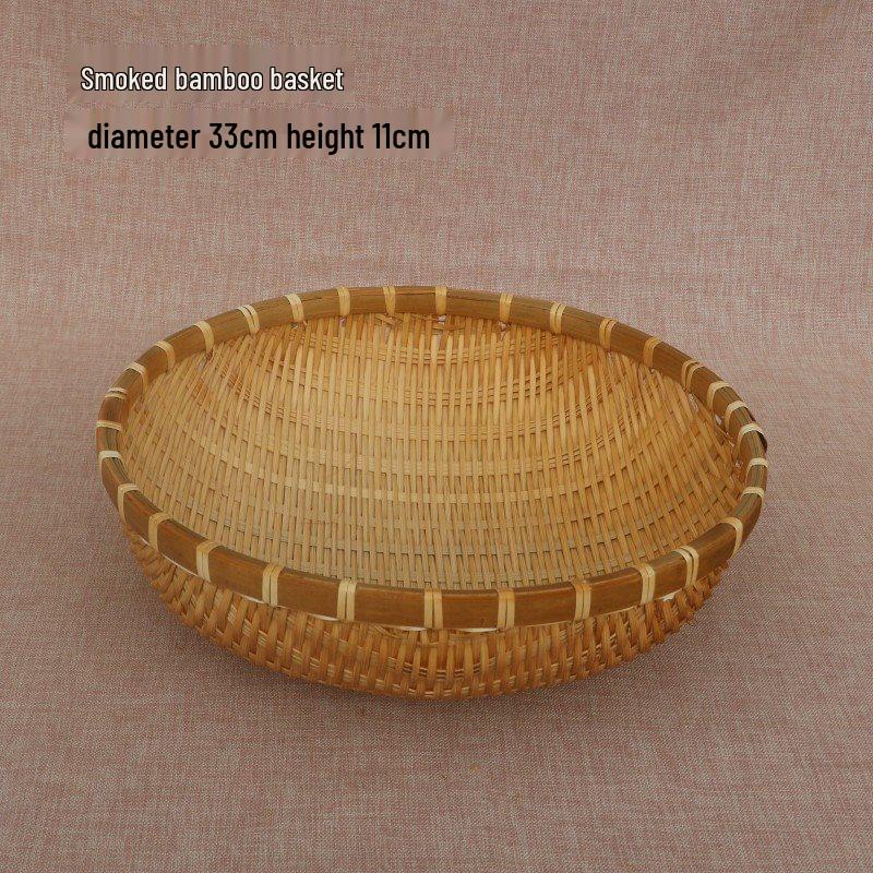 Bamboo Woven Multifunctional Basket: Rice Washer, Fruit Drainer, Vegetable Basket, Steamed Bun & Storage Solution