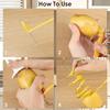 Tornado Spiral Potato Cutter Manual Slicer, Multi-Function Hand-Cranked Vegetable Spiralizer with 4 Stainless Steel Sticks, Smoo