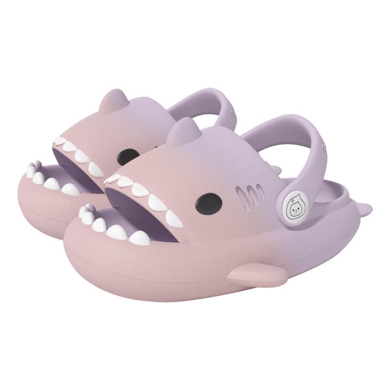 Gradient Shark Kids' Non-Slip Summer Clog Slippers – Cute, Soft Sole for Boys and Girls