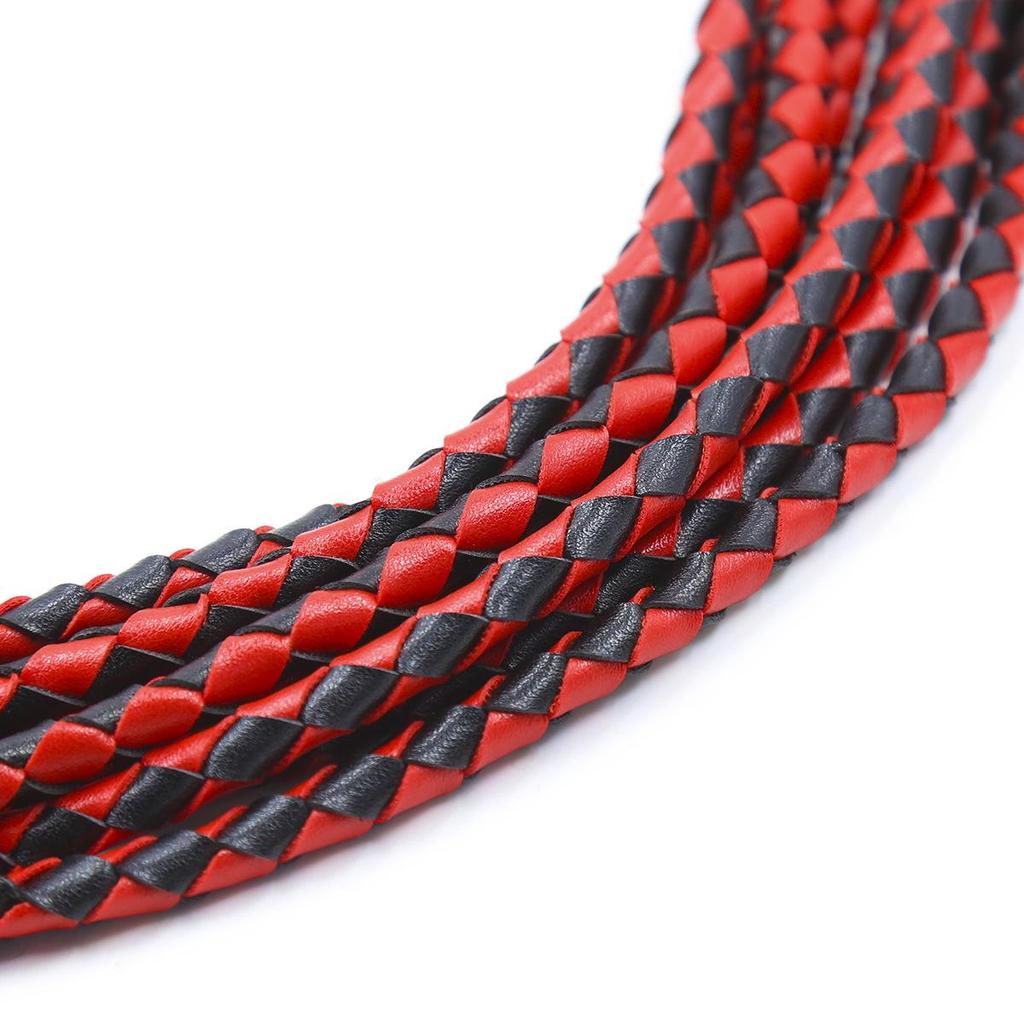 Adult Erotic 8-Strand Braided Leather Whip - Snake & Horse Whip Alternative Toy
