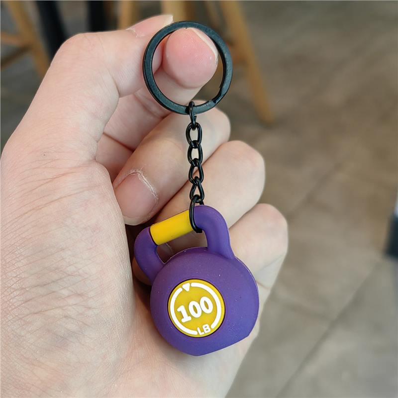 

Couples Kettlebell Keychain Pendant: Valentine s Day Gift Charm Standard