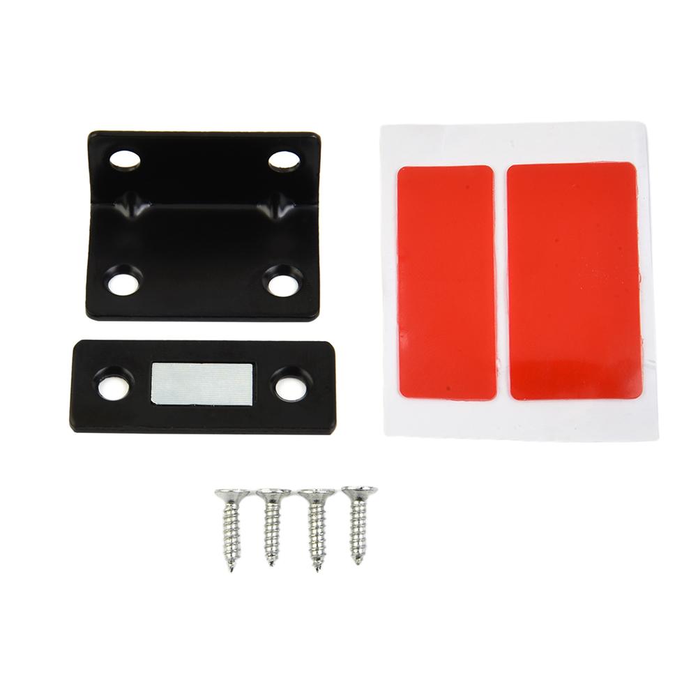 1 Zestaw Mocny Magnetyczny Stalowy Zatrzask Zestaw Do Bardzo Cienki Do Drzwi Szafki Szafy Samozamykacz Akcesoria Gospodarskie