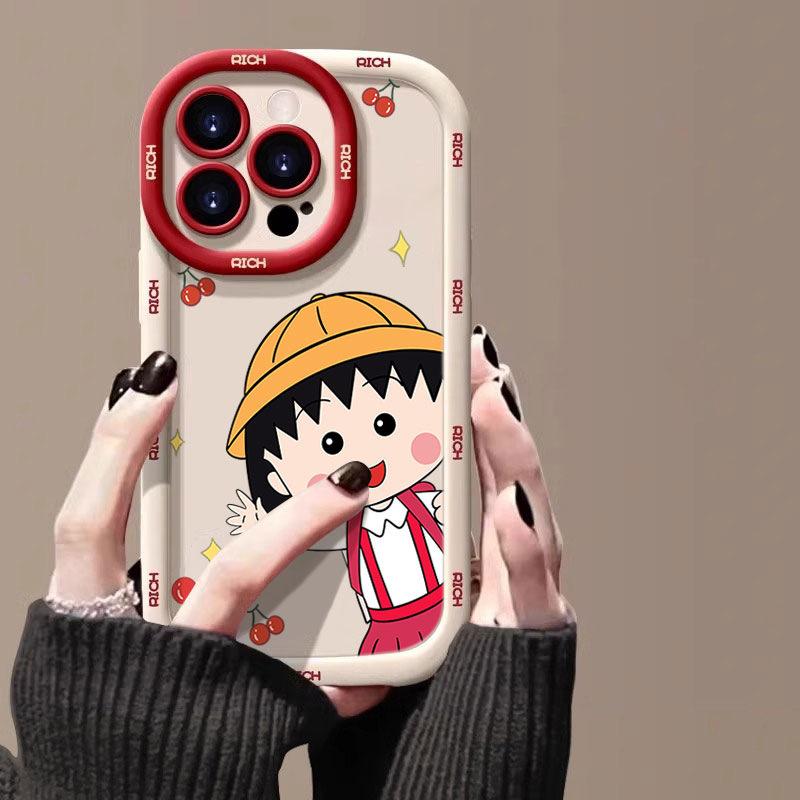 Cartoon Suitable for Apple 15 New 14plus 13 Silicone 12mini Small Meatballs 16promax Mobile Phone Case