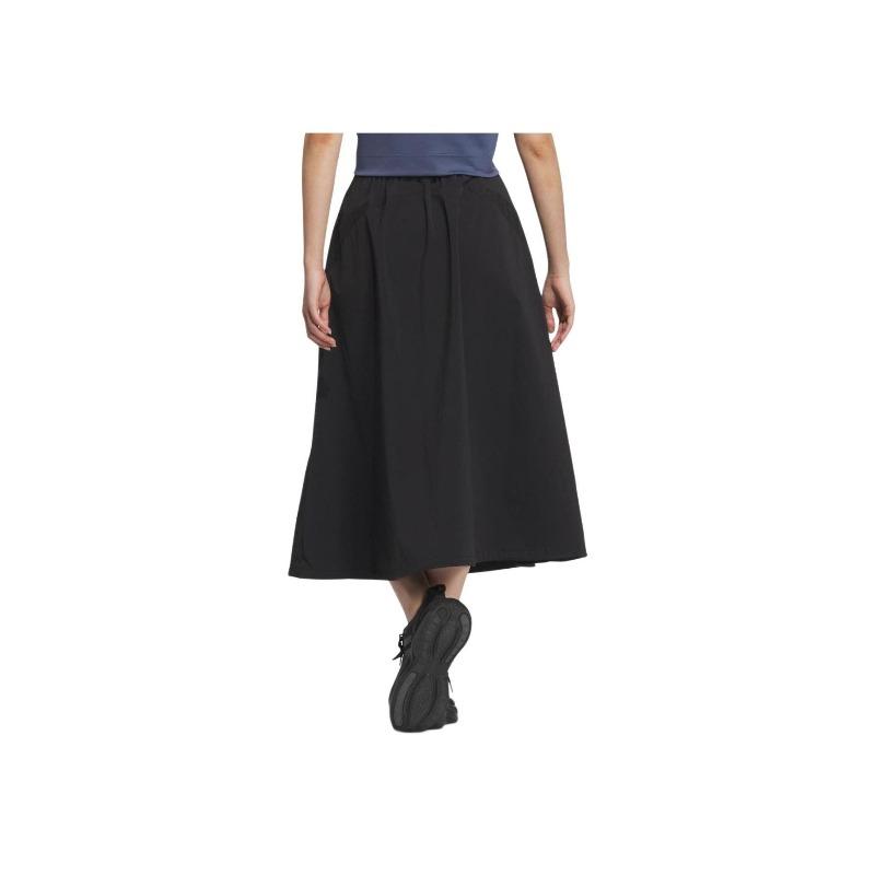 adidas Volume Skirt Solid Color Loose Casual Long Skirt Women Skirts Black Dark-Gray JJ1104