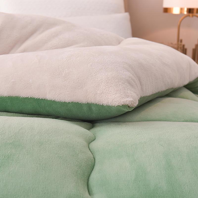 Plush Velvet Lambswool Blanket - Thickened Snowflake Quilt for Winter and Spring