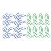 100Pcs Cute Shaped Office Paper Clips Set Lightweight Decorative Lovely Shape Paperclip Clamp for Sc