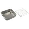 Stainless Steel Cake and Cookie Pan Set with Practical Cooling Rack Feature