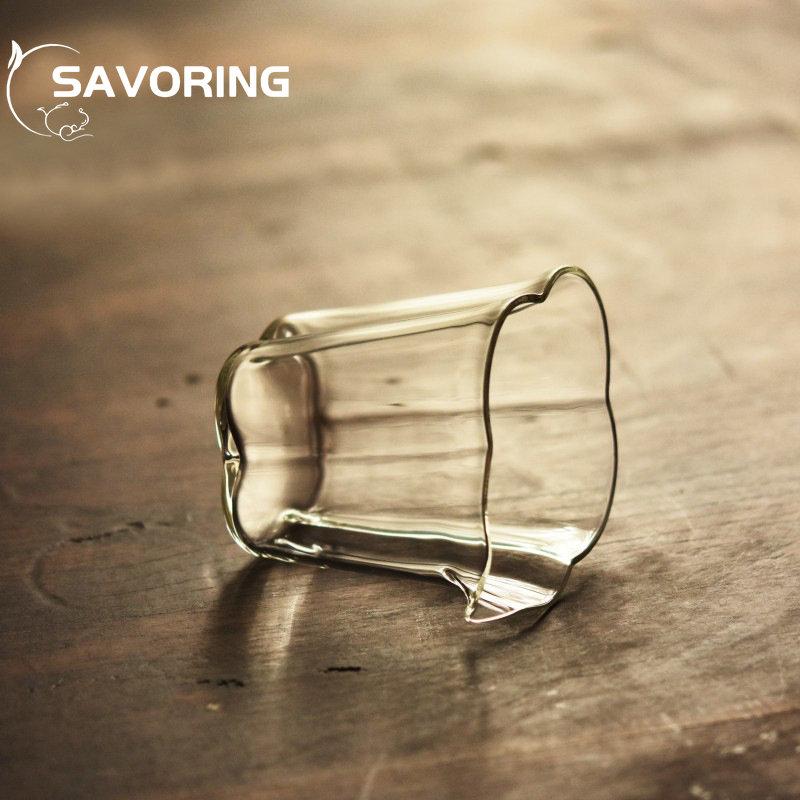 250ML Boutique Japanese Style Tea Pitcher Petal Shape Heat Resistant Glass Cup Tea Making Pot Tea Ceremony Kung Fu Green Tea