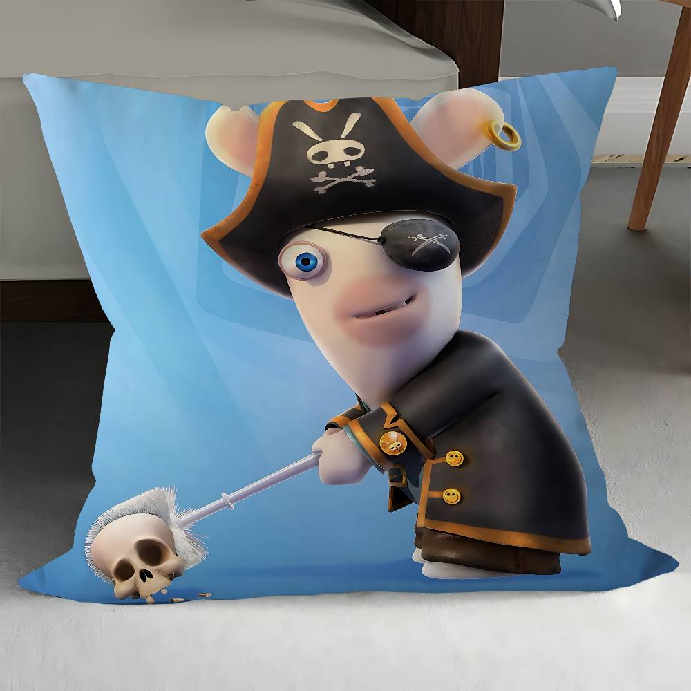 R-Rabbids Invasion Kissen Anime Kissen Sofa Bett Kopfkissenbezug Kissenbezug 45x45 Cm Mode