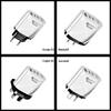 58W Dual Fast Charger with 2 PD+QC3.0 Ports, EU/US/UK/AU Plugs