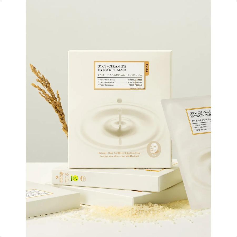 fully Rice Ceramide Hydrogel Mask Sheet 4ea Mask Sheet 4ea
