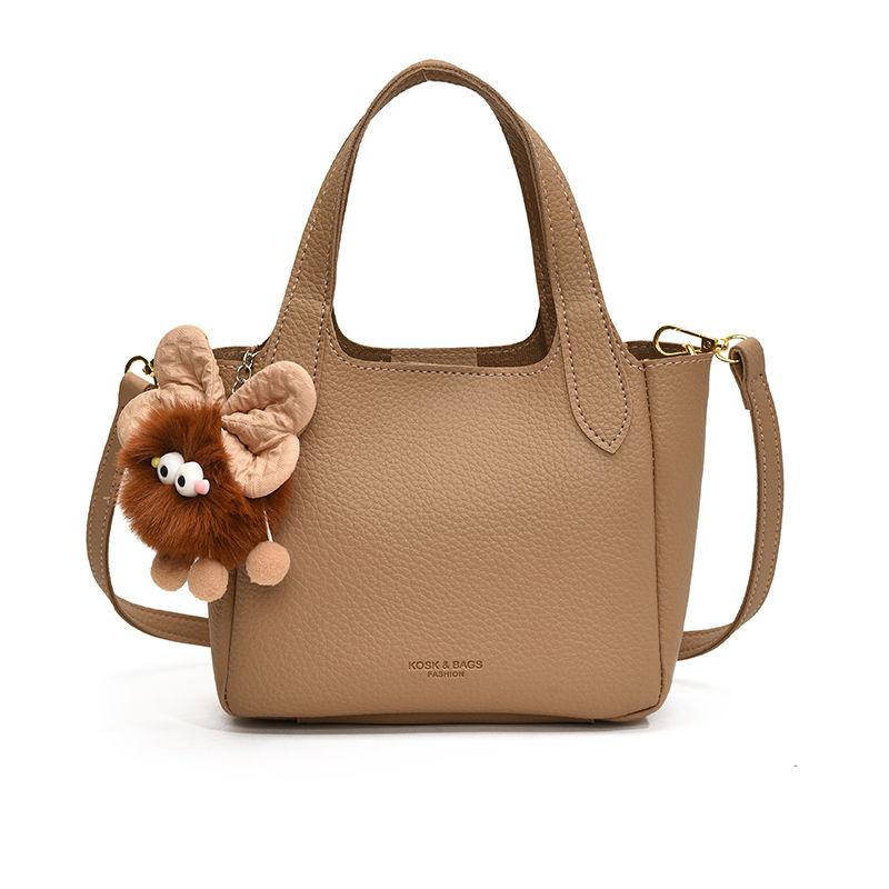 Ielgy Fashion Bucket Bag Spring Simple All-Match One-Shoulder High-End Casual Female Bag