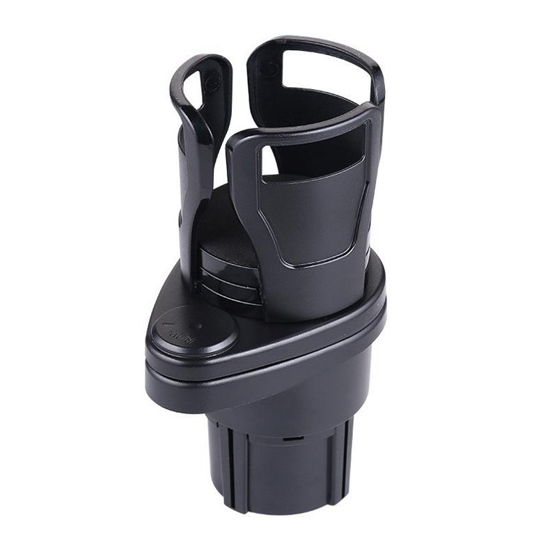URANGE ABS Luxury Multi-Function Car Front Seat Water Cup Holder Double Layer Storage One Minute Two Rotating New Condition