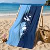 Le Havre Crest Heritage Beach Towel Microfiber Beach Towel, Lightweight and Quick-Dry, for Summer Travel, Swimming Pool Fan Birthday Gift