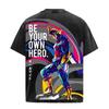Anime My Hero Academia All Might Graphic T Shirt Men Short Sleeve Clothing Oversized Tshirt Washed Cotton Tee Harajuku T-shirt