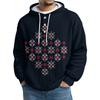 Men's Knit Hooded Sweatshirt Casual Long-Sleeve Sweatshirt