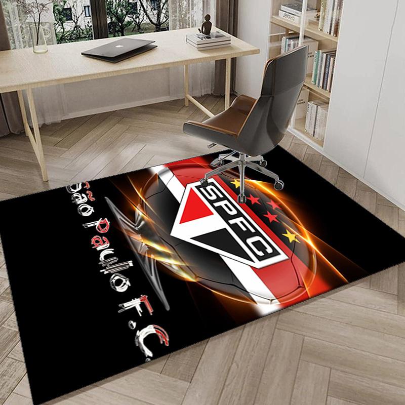 Pau-lo Fc Emblem Printed Area Rug for Office, Chair Rug, Decorative Carpet Floor Mat, Large Size Fan gifts Christmas gifts