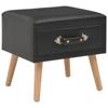 Day and Night - Day and Night Nightstand Black 40x35x40 Cm Synthetic Leather