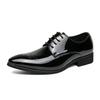 Chaussures Homme Grande Taille Vertes Brogues à Lacets Bout Pointu Basse en Cuir
