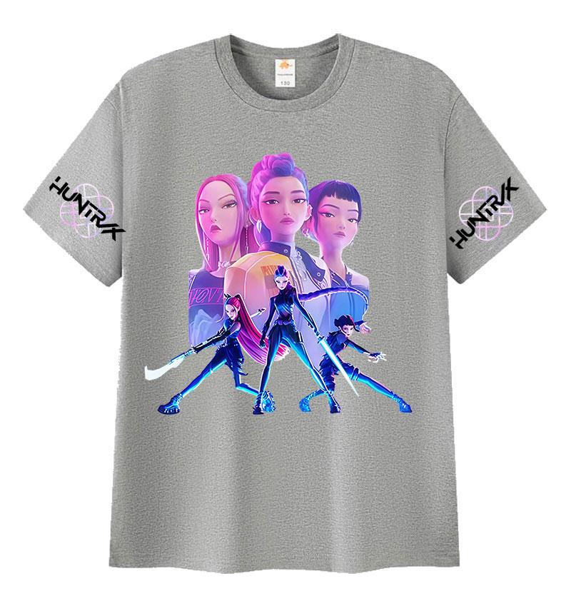 Filme Dämonenjäger K-Pop 2025 Grafik T-Shirt Herren Damen Ästhetische Mode Baumwolle Kurzarm T-Shirt Harajuku Vintage T-Shirts