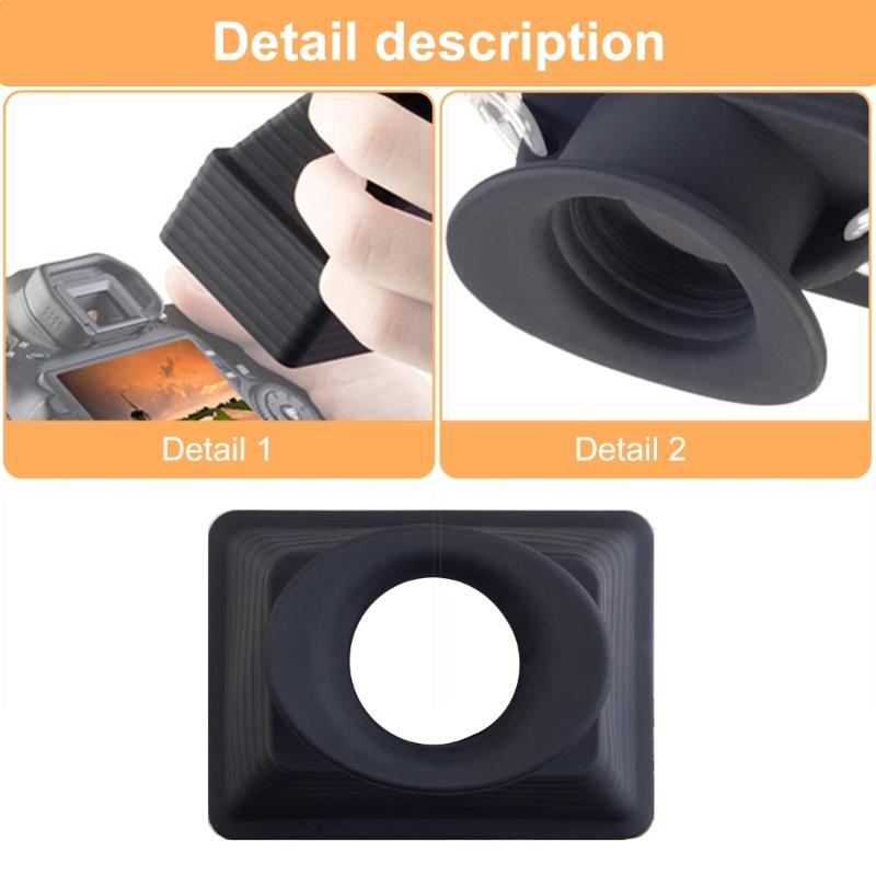 DSLR Camera LCD Screen Loupe, 3.2X Magnification Camera Screen Sunshade Hood for Clear Outdoor Viewing