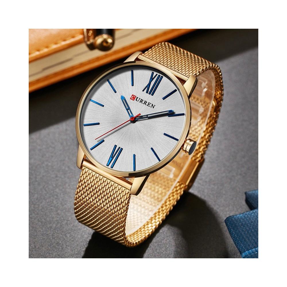 SUPBRO Orologio Uomo Quarzo Con Datario – Cinturino In Maglia Acciaio 42 Mm, Impermeabile 30m - 2