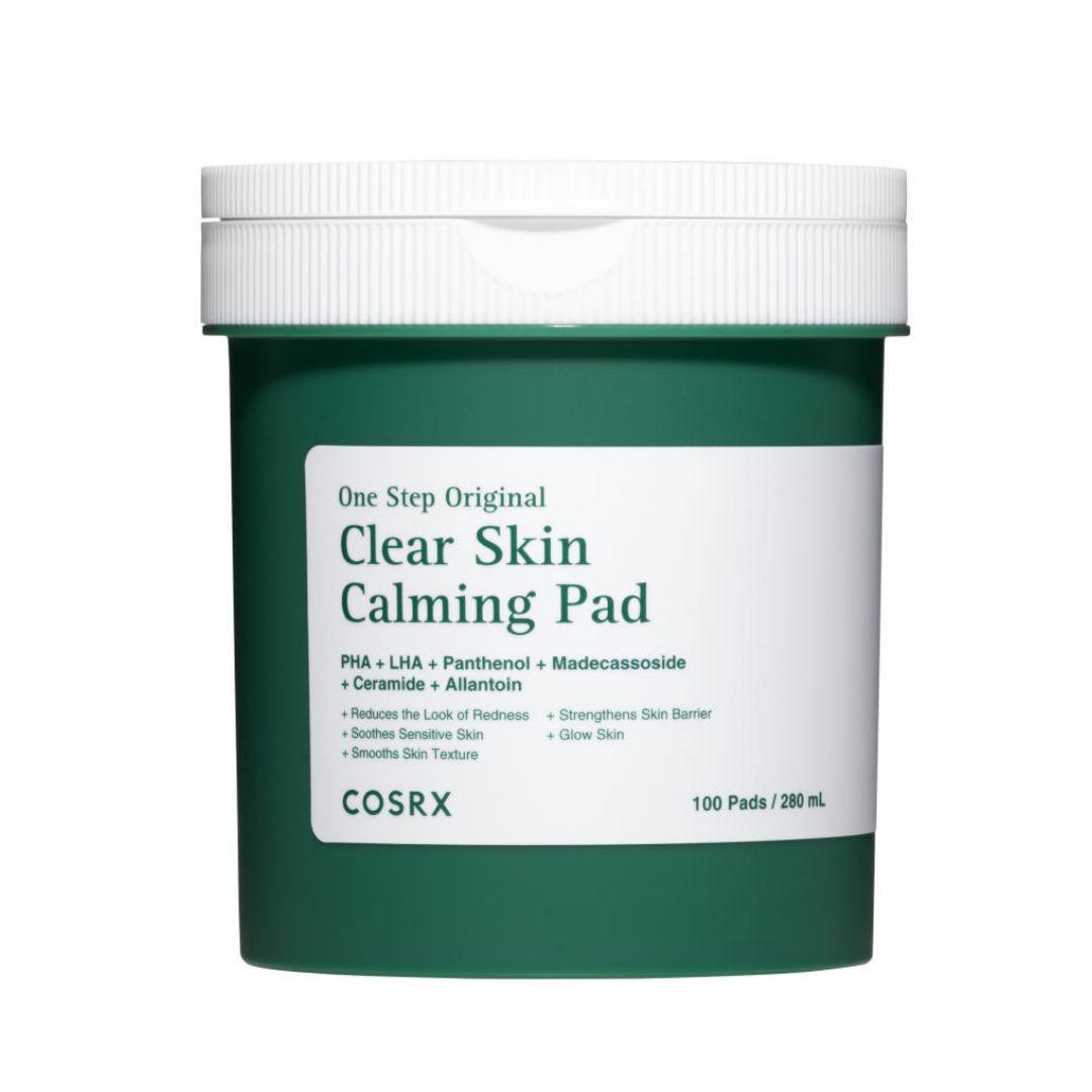 COSRX One Step Original Clear Pad Acne Calming Exfoliating Toner Pads 100 Pads (280ml) 1 Pack (100 Pads)
