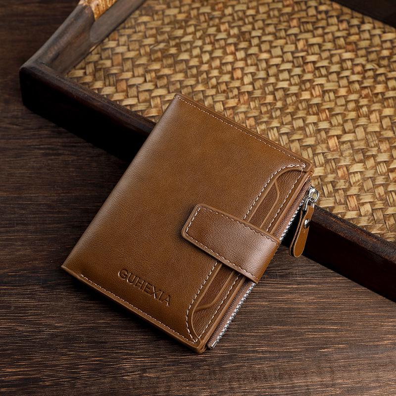 Men's Retro Short Wallet: Multifunctional, Large Capacity Card Holder & Driver's License Case