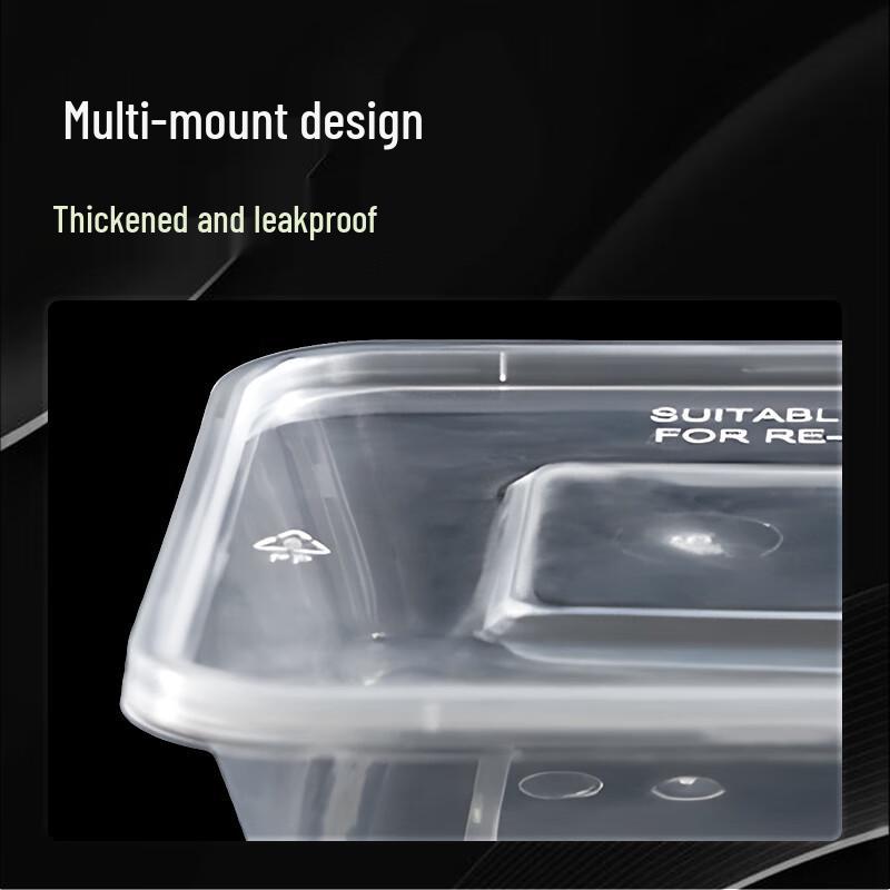 500ml Rectangular Disposable Microwavable Food Container