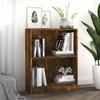 VidaXL Bookcase Smoked Oak 60x24x74.5 Cm Engineered Wood 815084