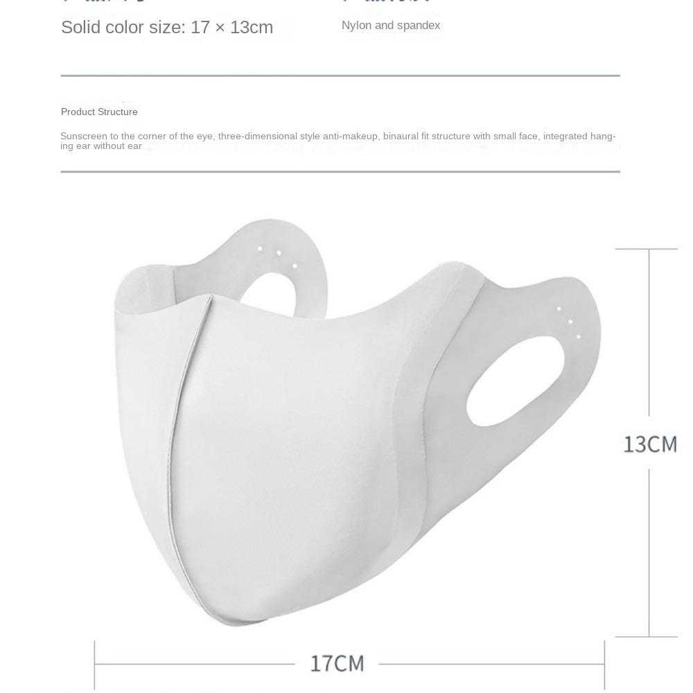 Breathable Ice Silk Mask Traceless Riding Face Mask Hot Sale Sunshade Mask  Summer