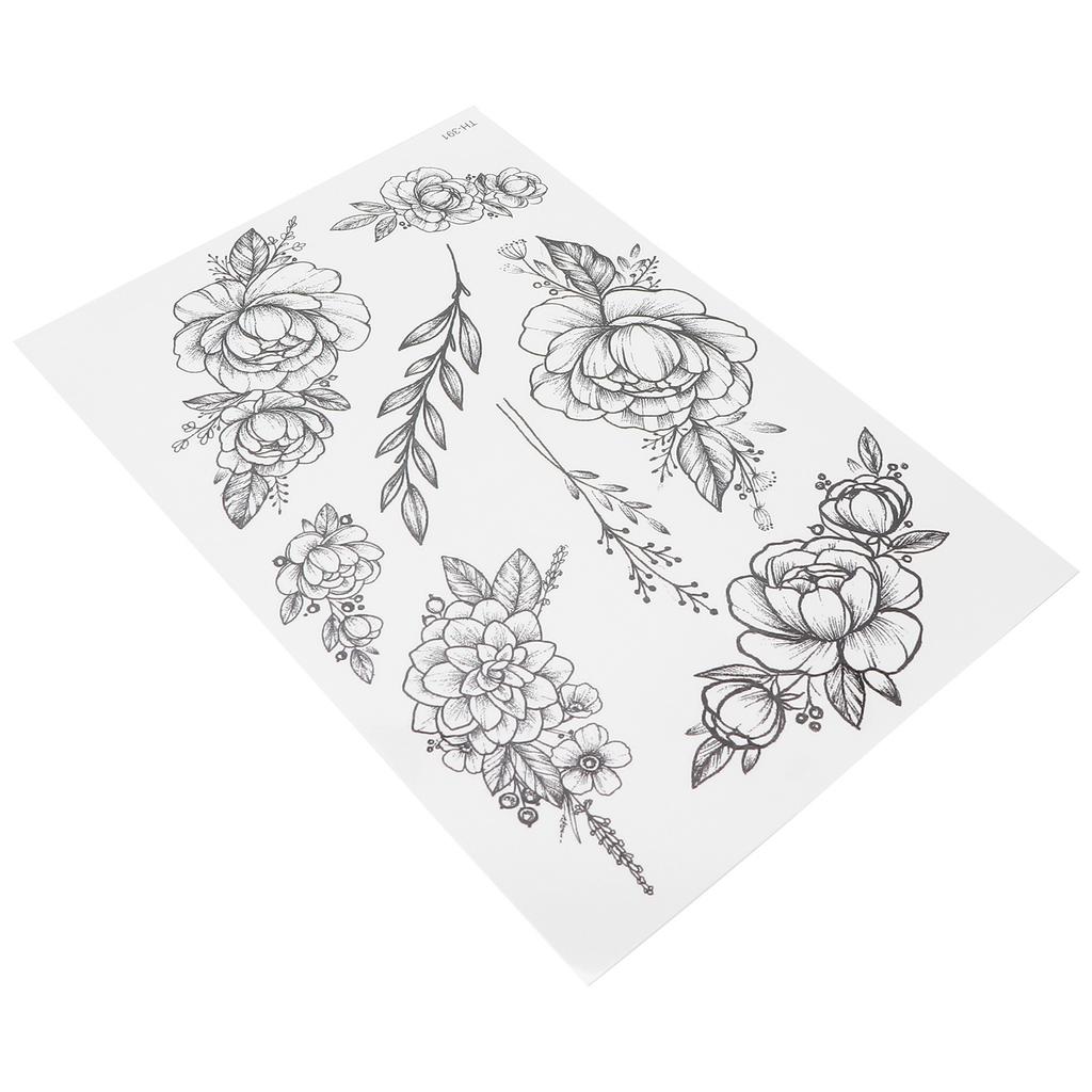 Temporäre Tattoos Frauen Wasserdicht Blume Lang Anhaltend Körper Fake Tattoo AufkleberTH 391