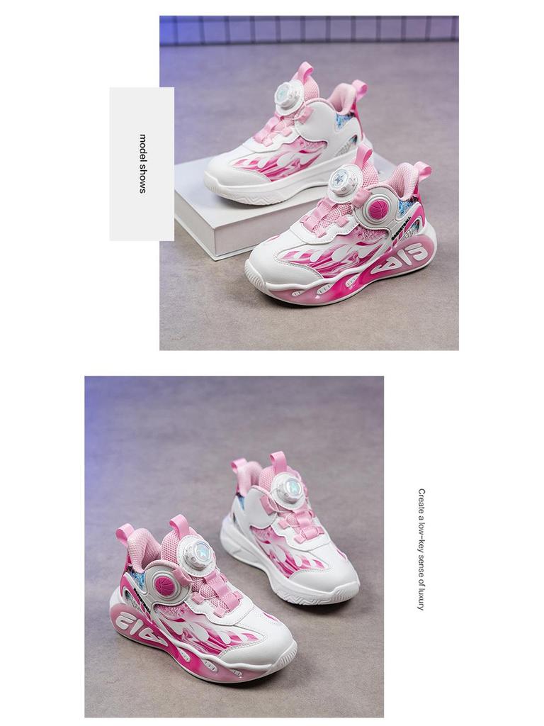 New Waterproof Children's Basketball Shoes - Non-Slip, Wear-Resistant Leather for Boys and Girls